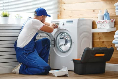 One of our expert technicians is repairing this Samsung front loader washing machine in Brisbane.